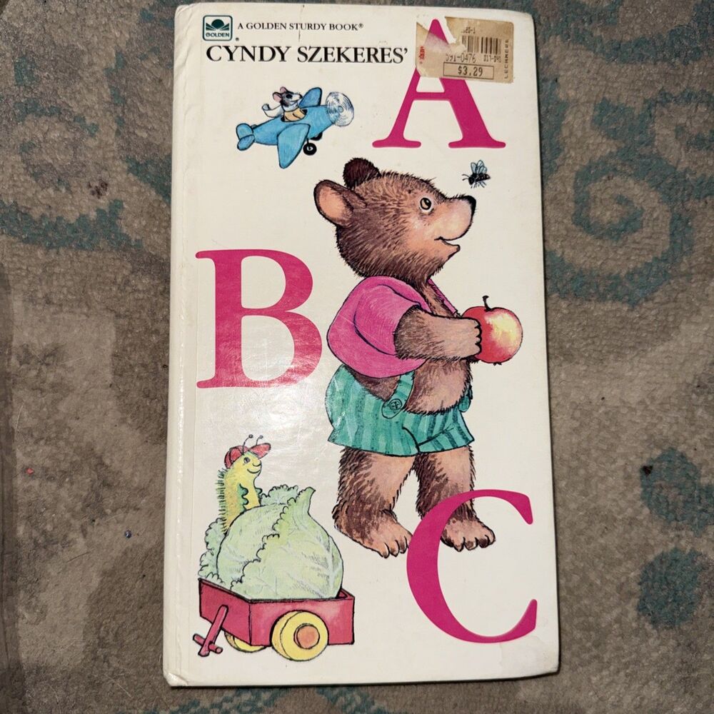 1983 Cyndy Szekeres’ ABC A Golden Sturdy Book Board Book Alphabet Toddler